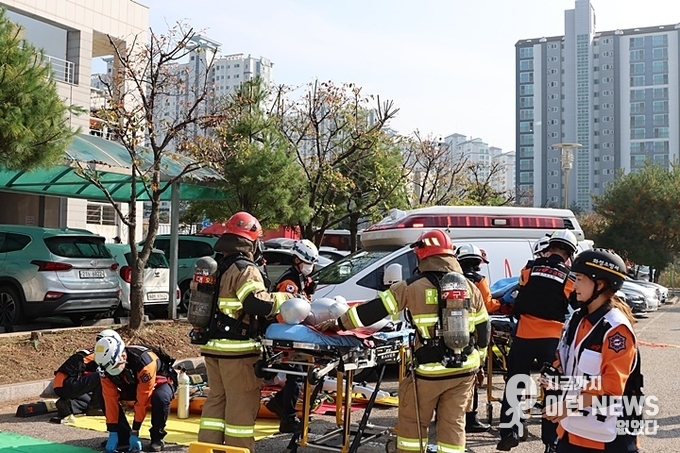 긴급구조통제단 불시훈련 현장사진 (화성소방서 제공)