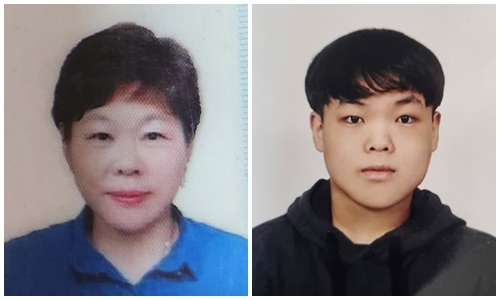 자랑스런 3관왕을 달성한 역도의 김서임(좌) 선수와 천민기(우) 선수 (경기도장애인체육회 제공)