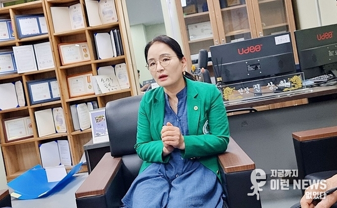 화성특례시자율방재단 신상희 단장 인터뷰 중(사진=이런뉴스)