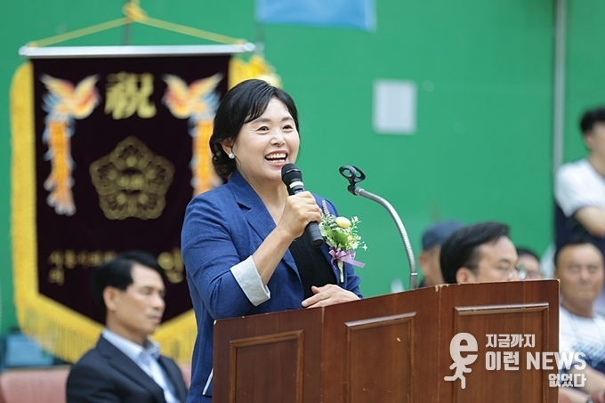 시흥시의회 오인열 의장의 당찬 모습