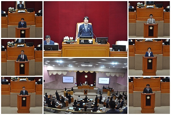 안양시의회 제305회 임시회 제1차 본회의 현장(사진=이런뉴스)