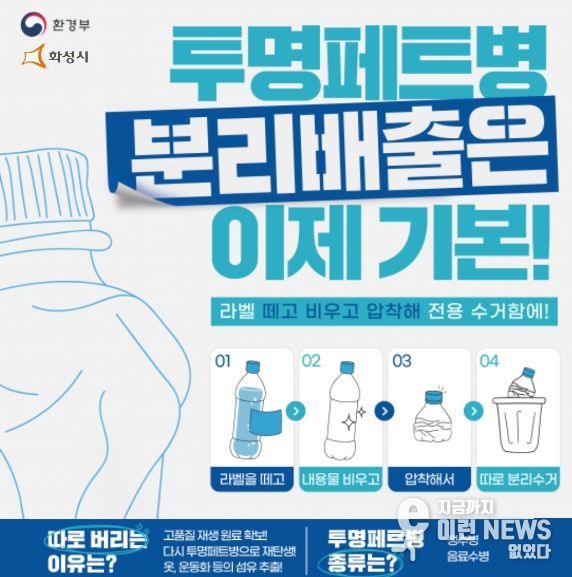 화성시, ‘투명페트병 따로 모아 캠페인’운영