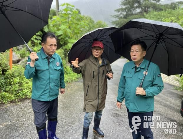 서종면 피해 현장 찾은 전진선 양평군수