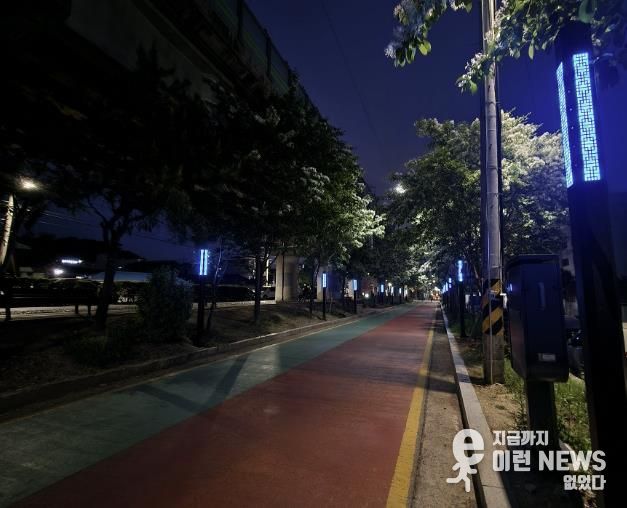 폭염 대응 인프라 확충! 동두천시, 자전거도로 안개 분사기 설치 완료