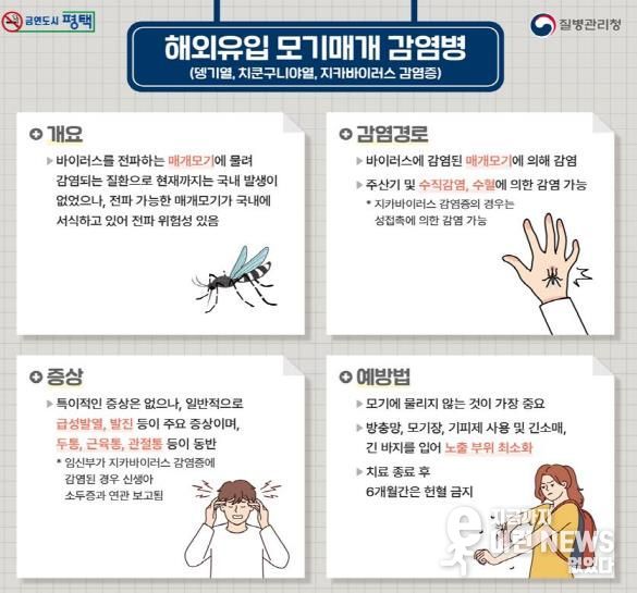 평택시, 동남아시아 여행 시 모기 조심하세요!