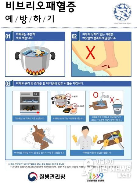 오산시, 여름철 비브리오패혈증 주의 당부… “어패류 섭취 및 해양 활동 시 예방수칙 철저히 준수해야”
