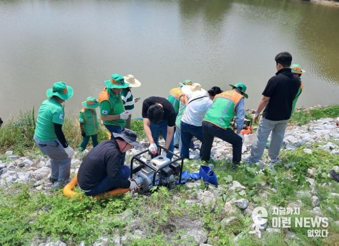 중리동자율방재단, 여름철 호우 대비 재난 예방 활동 전개
