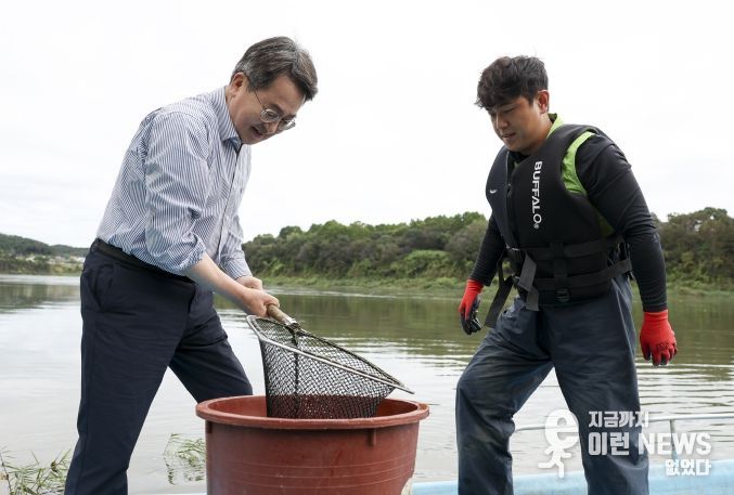 김동연 지사와 한탄강 청년어부 김은범씨가 만나다