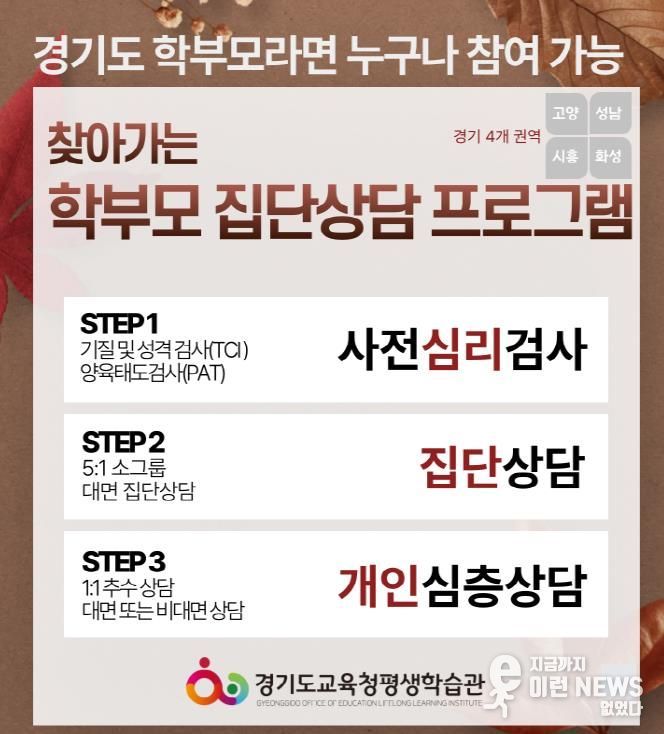 찾아가는 학부모집단상담 웹포스터