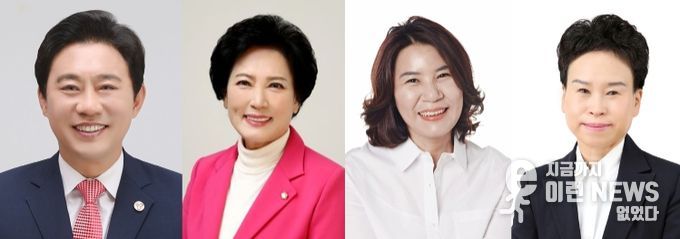 사진 왼쪽부터 조례안을 발의한 한갑수 이진분 김유숙 이지화 의원