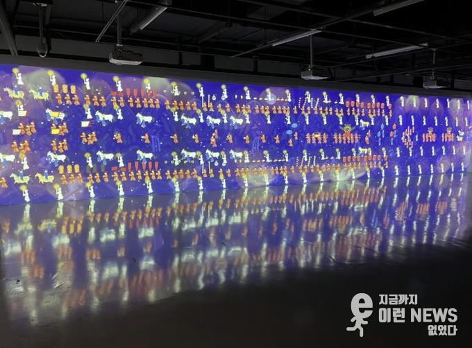 조선 제8대 왕 예종의 장례 행렬을 미디어아트로 복원한 ‘서오릉, 왕의 길’