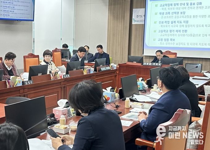 경기도의회 교육기획위원회, 고교학점제 개선 TF 회의 운영 결과보고...현장 중심 개선방안 제시