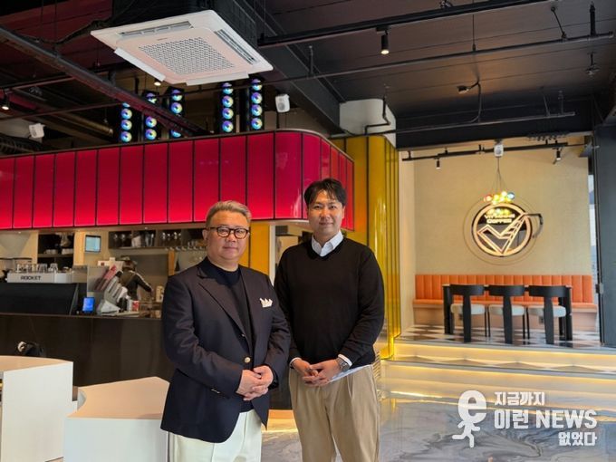 국내 최고의 바리스타인 장현욱대표와 (주)브이엠에스코리아의 앤디박의장