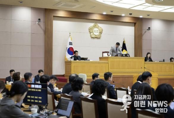 제382회 임시회 제7차 본회의가 열리고 있는 양주시의회 본회의장