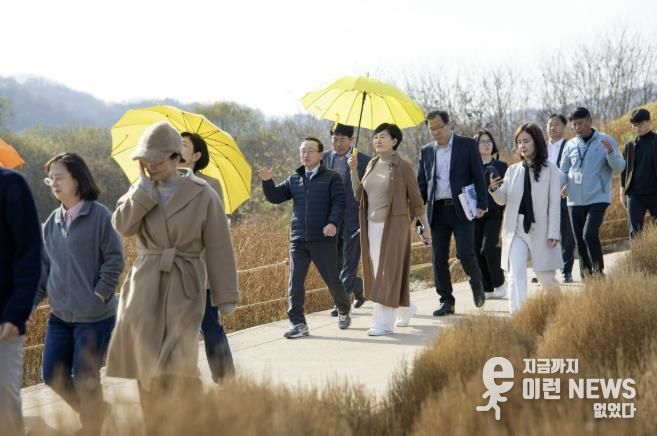 연천군, 경기도의회 의원 ‘임진강 댑싸리 정원’ 현지 확인