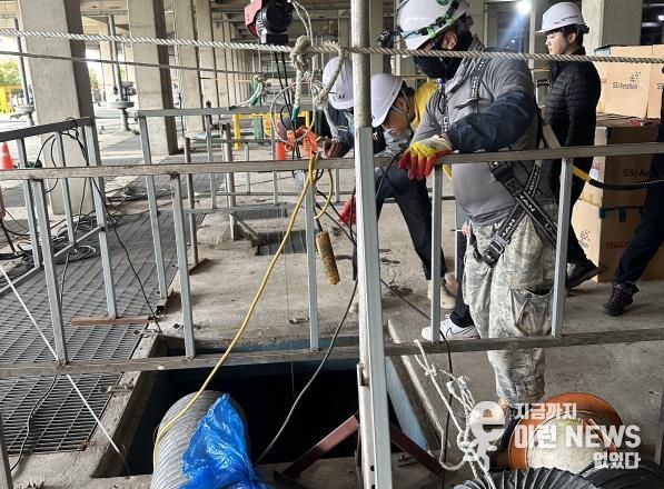 2025년 밀폐공간작업 현장점검 모습