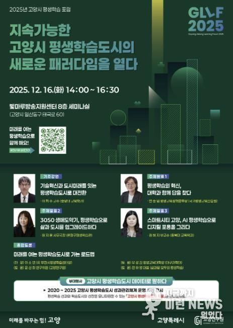 ‘2025 고양시 평생학습 포럼(GLLF 2025)’홍보문