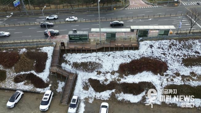 용인특례시가 수지구 성복동에 조성한 미세먼지 차단숲