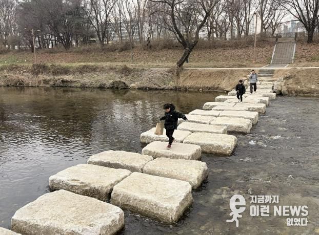 성남시 분당구 구미동 성남물빛공원~무지개마을 잇는 탄천 징검다리