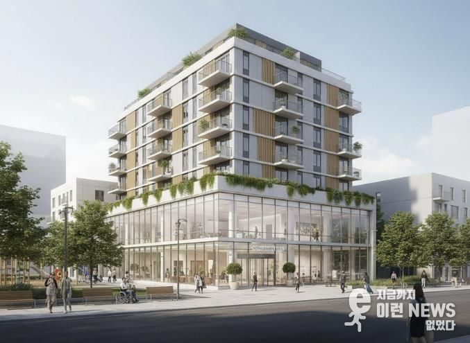 성남시 중원구 하대원동 15번지 일원에 건립하는 고령자 복지주택 조감도