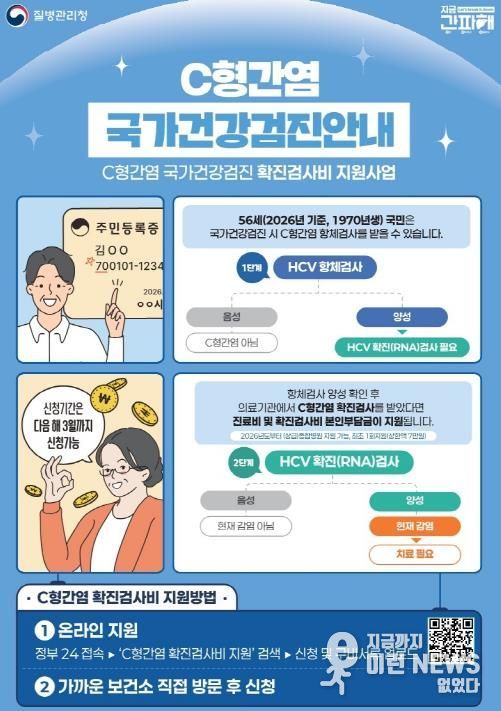 평택시, 56세 C형간염 확진 검사비 종합병원까지 지원 확대