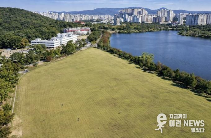 2026년 경기인디뮤직페스티벌 개최지인 서호잔디광장.