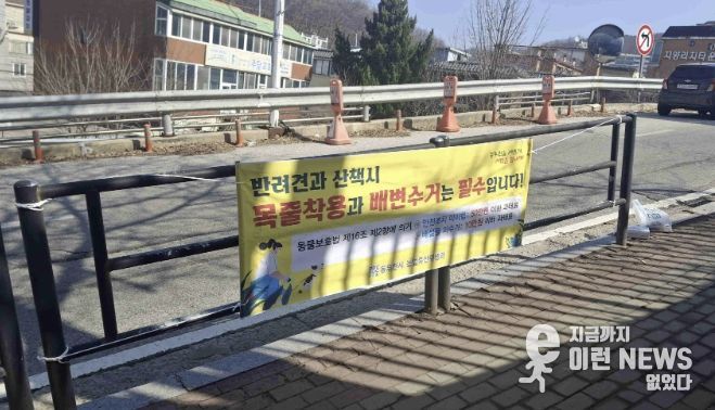 동두천시, 성숙한 반려문화 정착 위한 '반려견 배변 수거 및 안전조치 캠페인' 실시