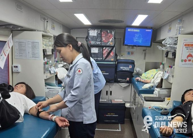 과천시, 시청에서 직원 참여 헌혈 행사 가져