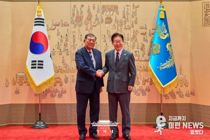 이시바 전 일본총리 오찬(청와대)