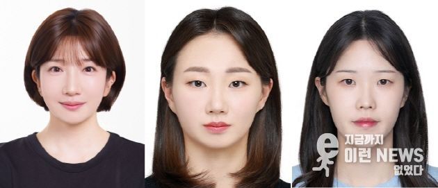 왼쪽부터 노아름, 박지원, 최지현 선수