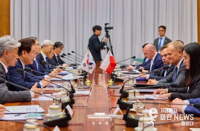 한·폴란드 정상회담 확대회담(청와대)